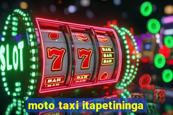 moto taxi itapetininga